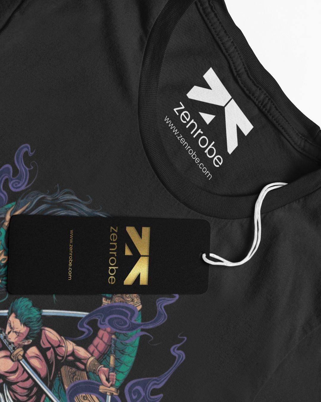 Three Swords Of Zoro Unisex Oversized T-Shirt - -