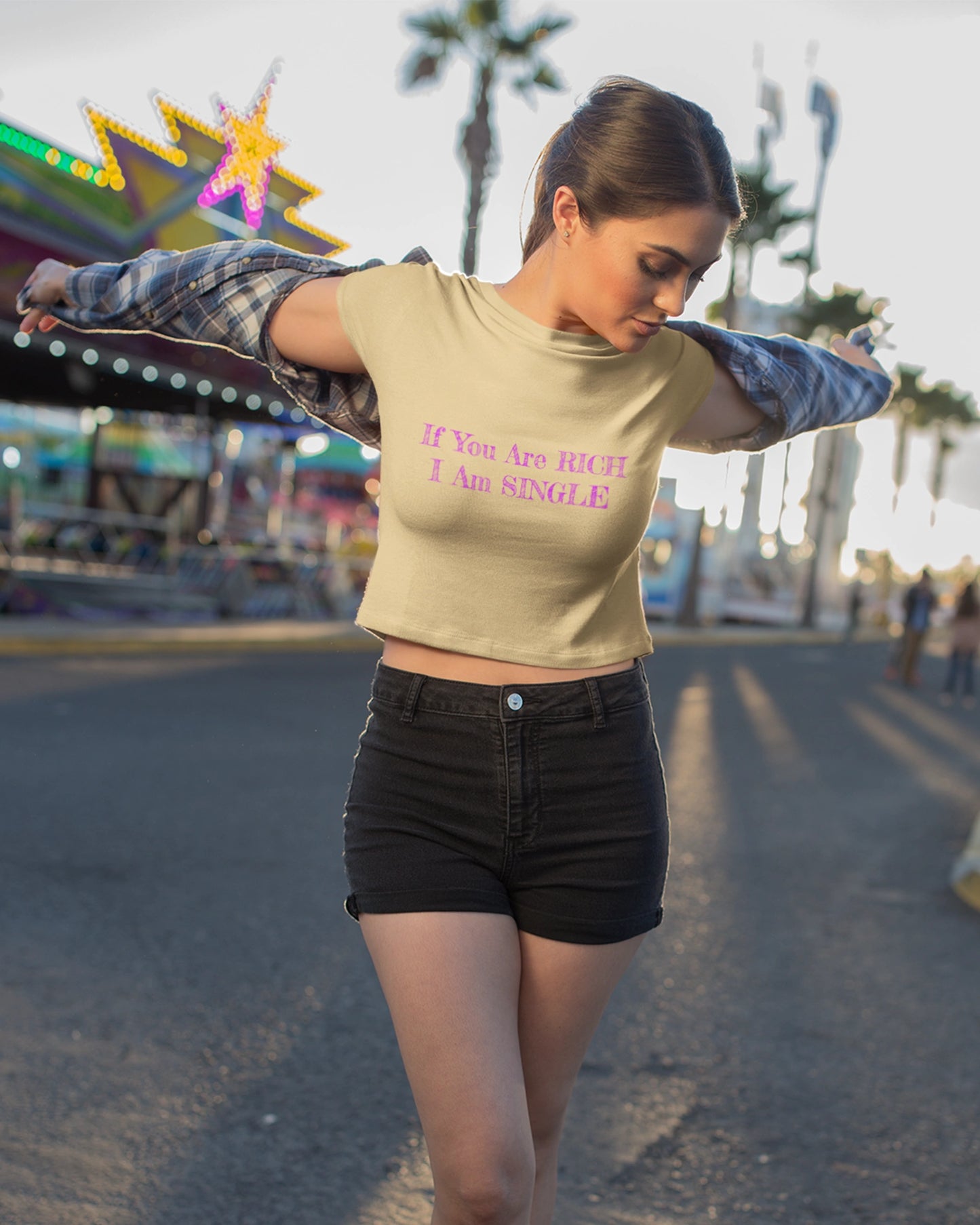 I Am Single Women's Crop Top