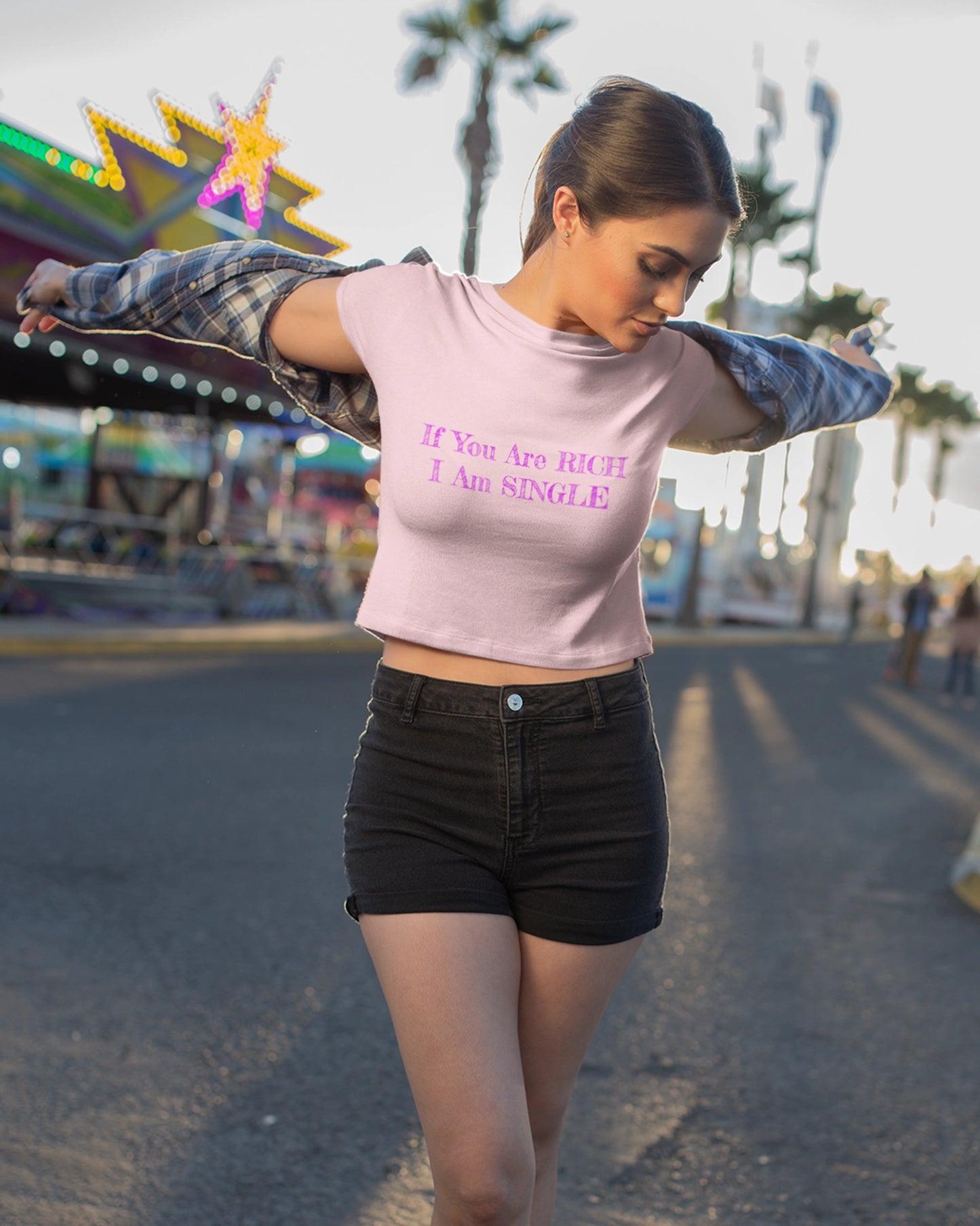 I Am Single Women's Crop Top