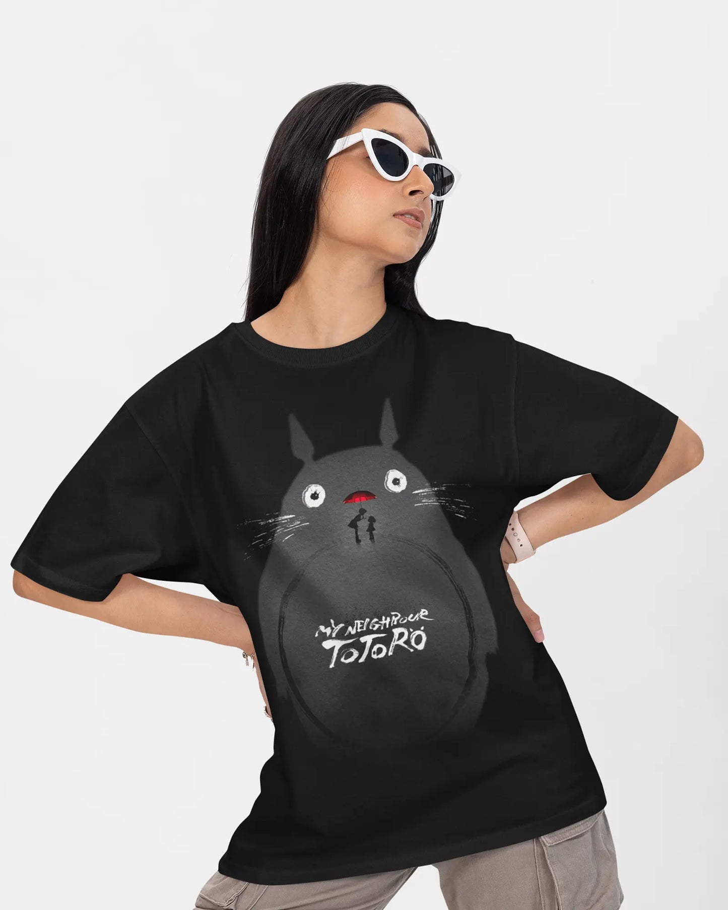 Totoro Sisterhood Women's Oversized T-Shirt