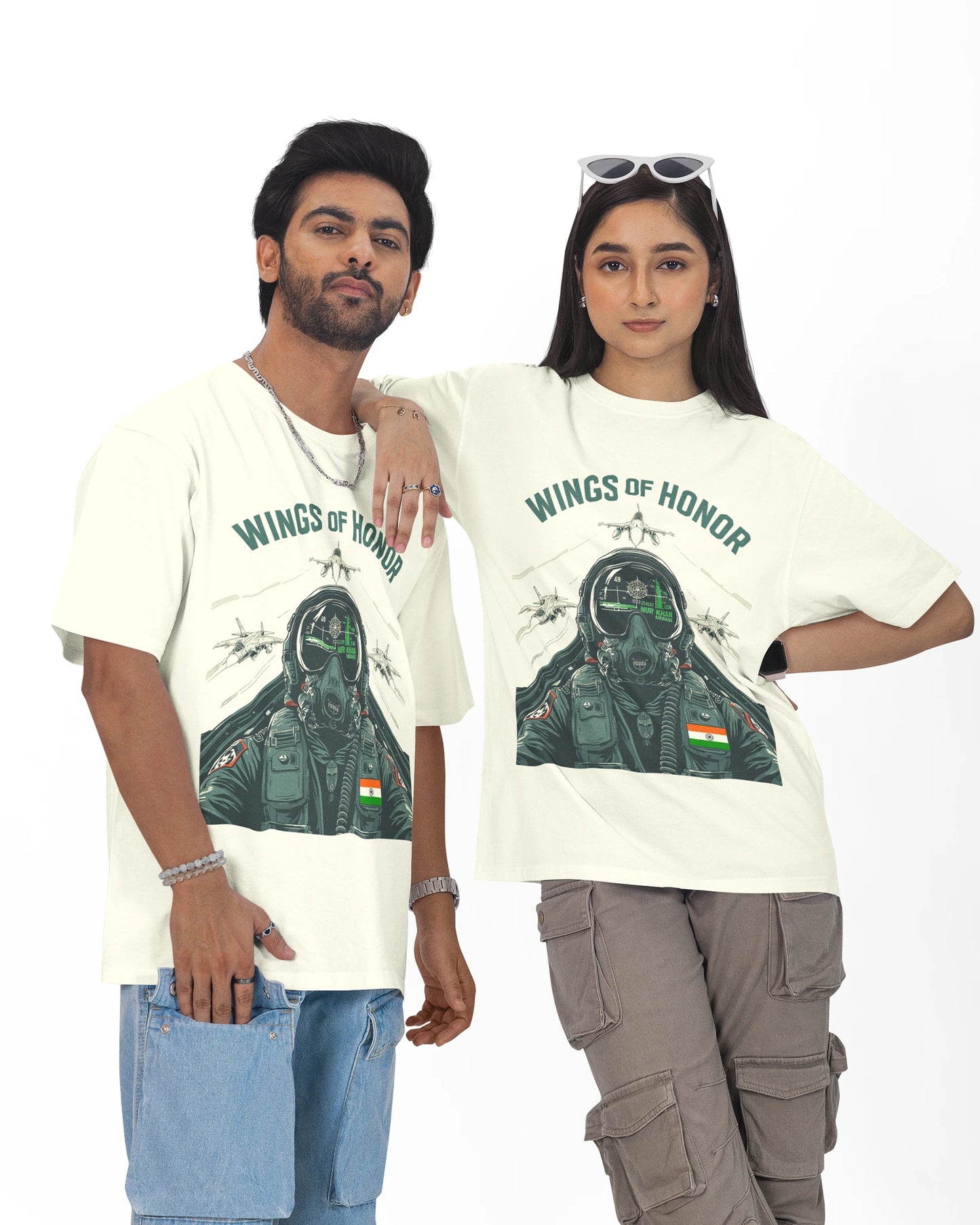 Wings of Honor Unisex Oversized T-Shirt