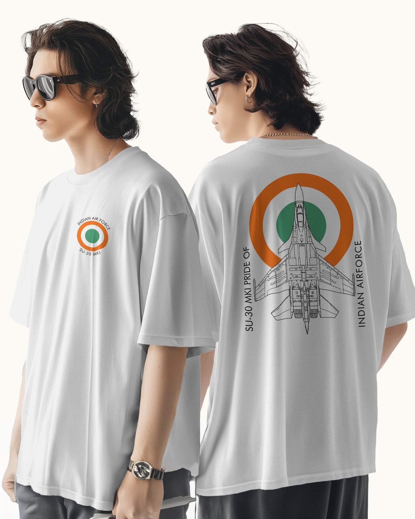 IAF-SU30 MKI Men's Oversized Tshirt - zenrobe- -