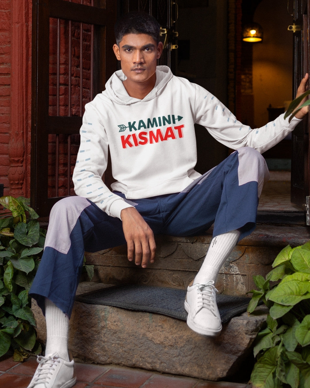 Kamini Kismat Drop Shoulder Men's Oversized Hoodie - -