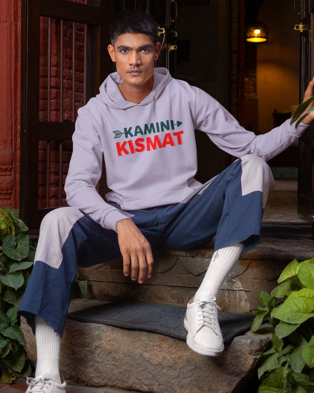 Kamini Kismat Drop Shoulder Men's Oversized Hoodie - -