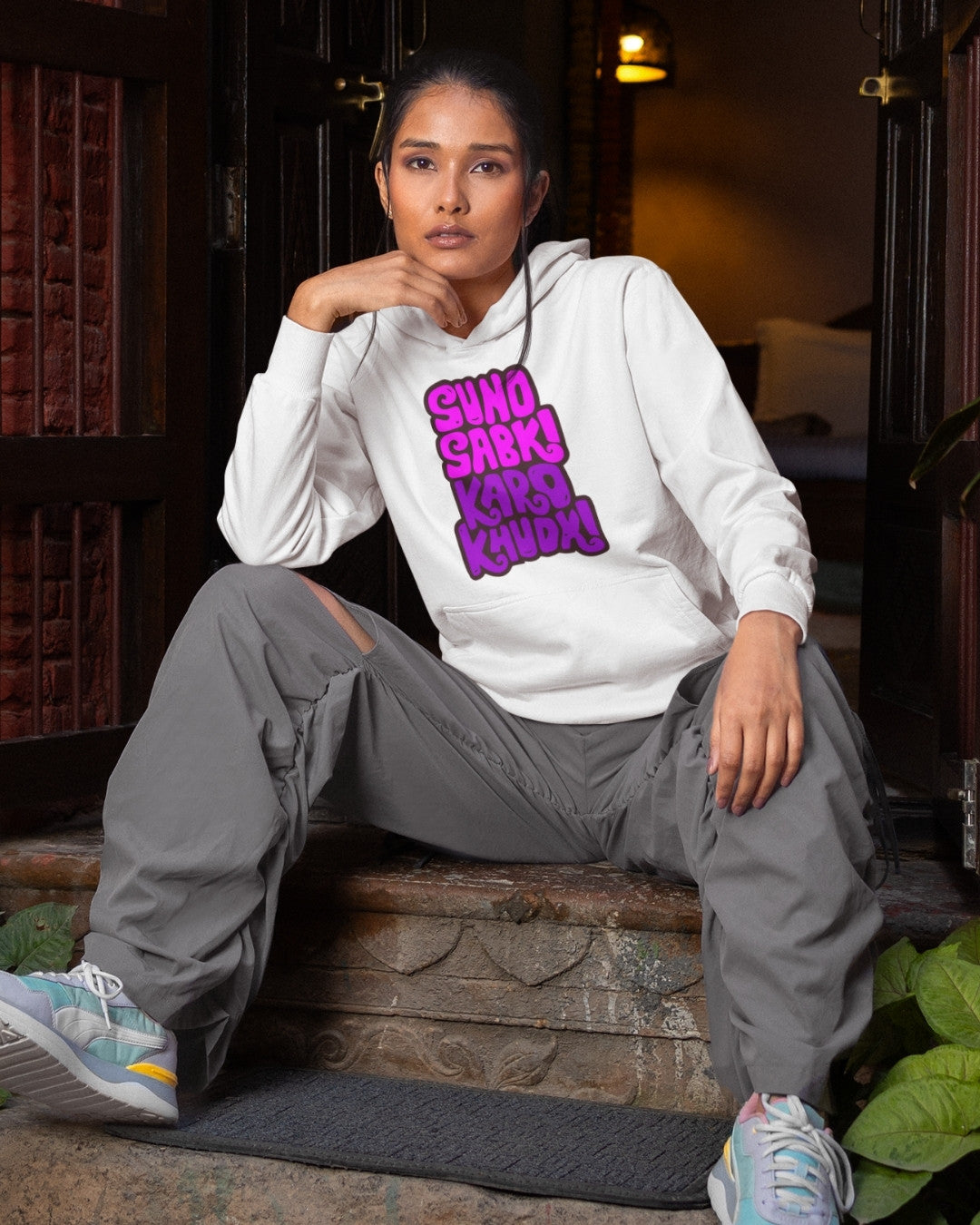 Karo Khudki Women's Oversized Hoodie - -