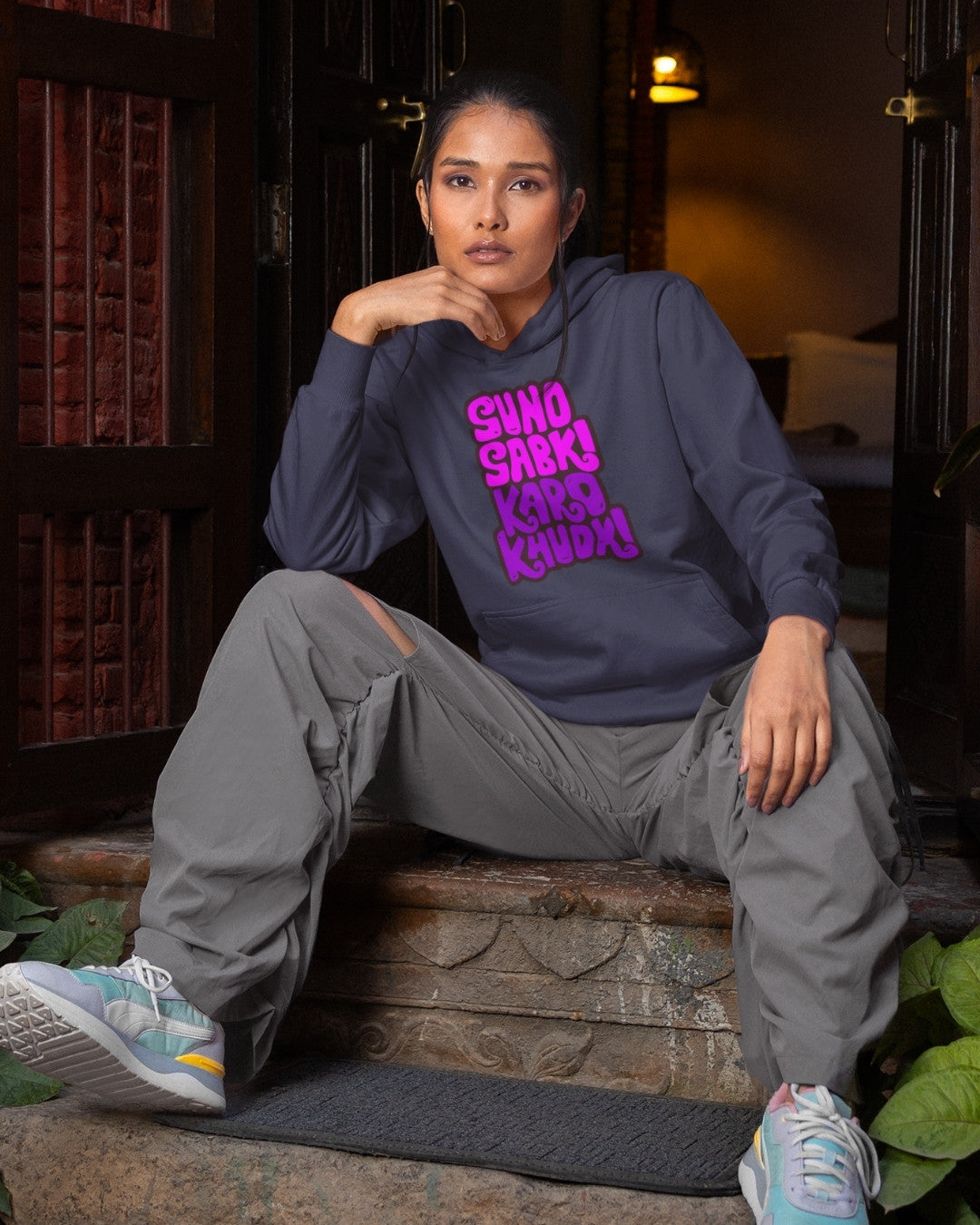 Karo Khudki Women's Oversized Hoodie - -
