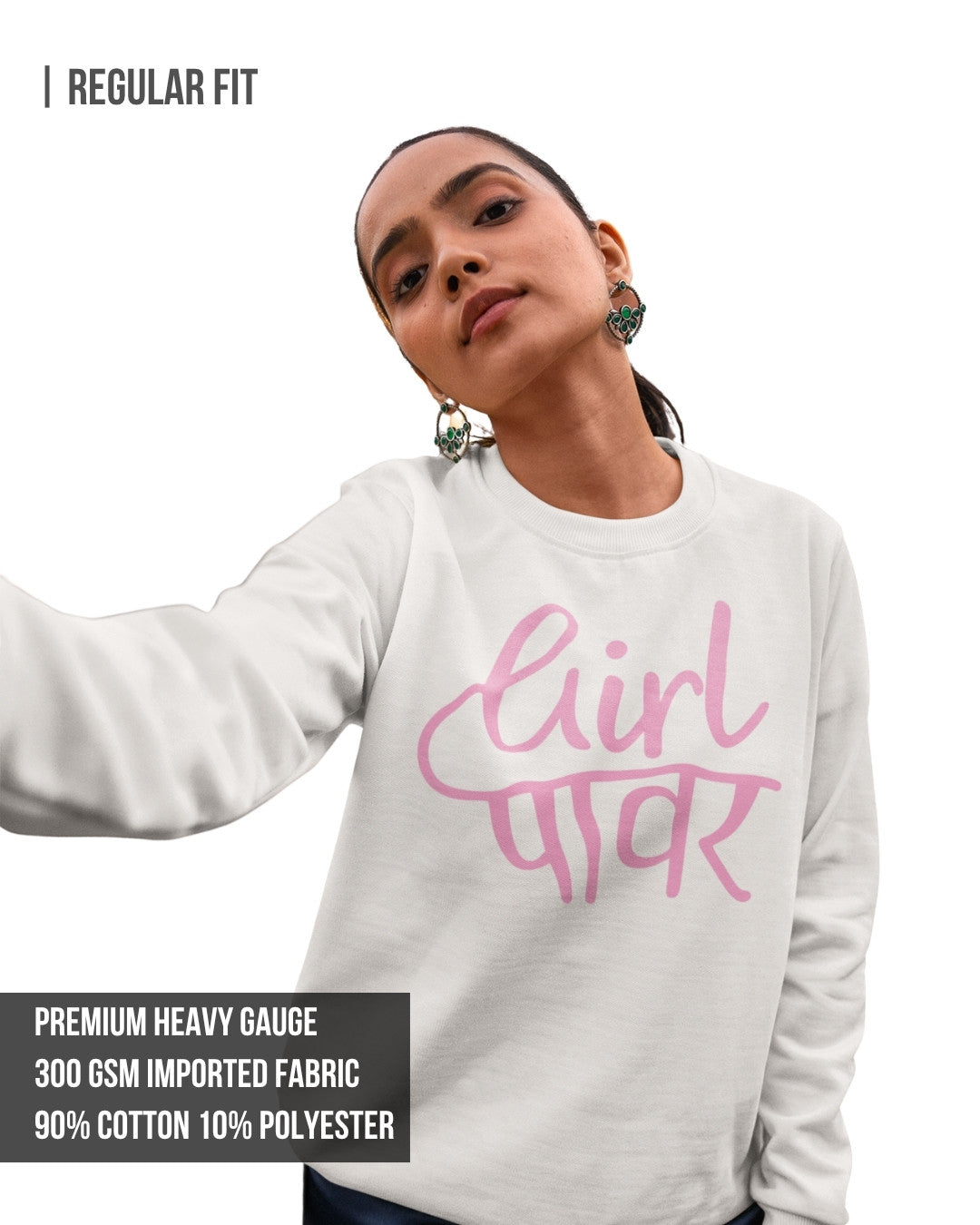 Girl Power Women's Sweatshirt White / 3XL- White / 3XL- 899.00