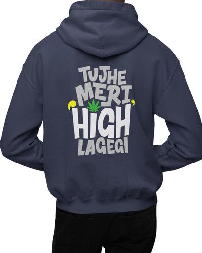 High Men's Oversized Hoodie - -