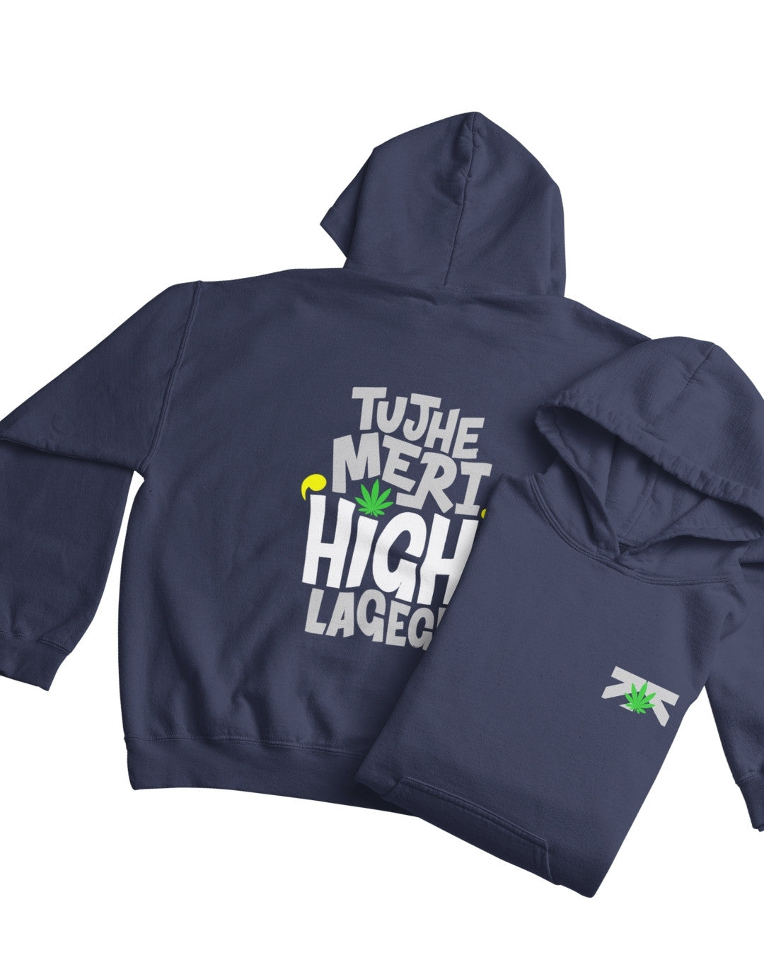High Men's Oversized Hoodie - -