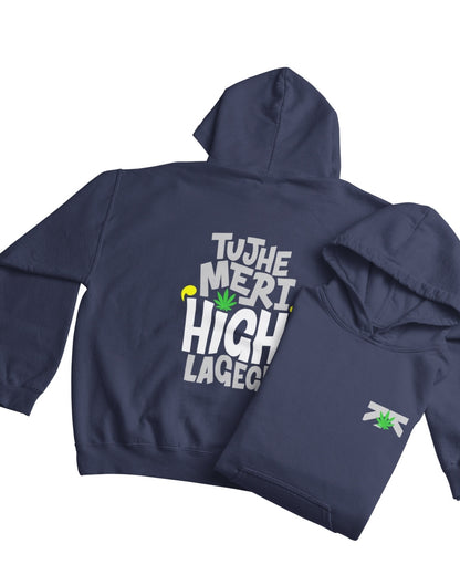 High Men's Oversized Hoodie - -