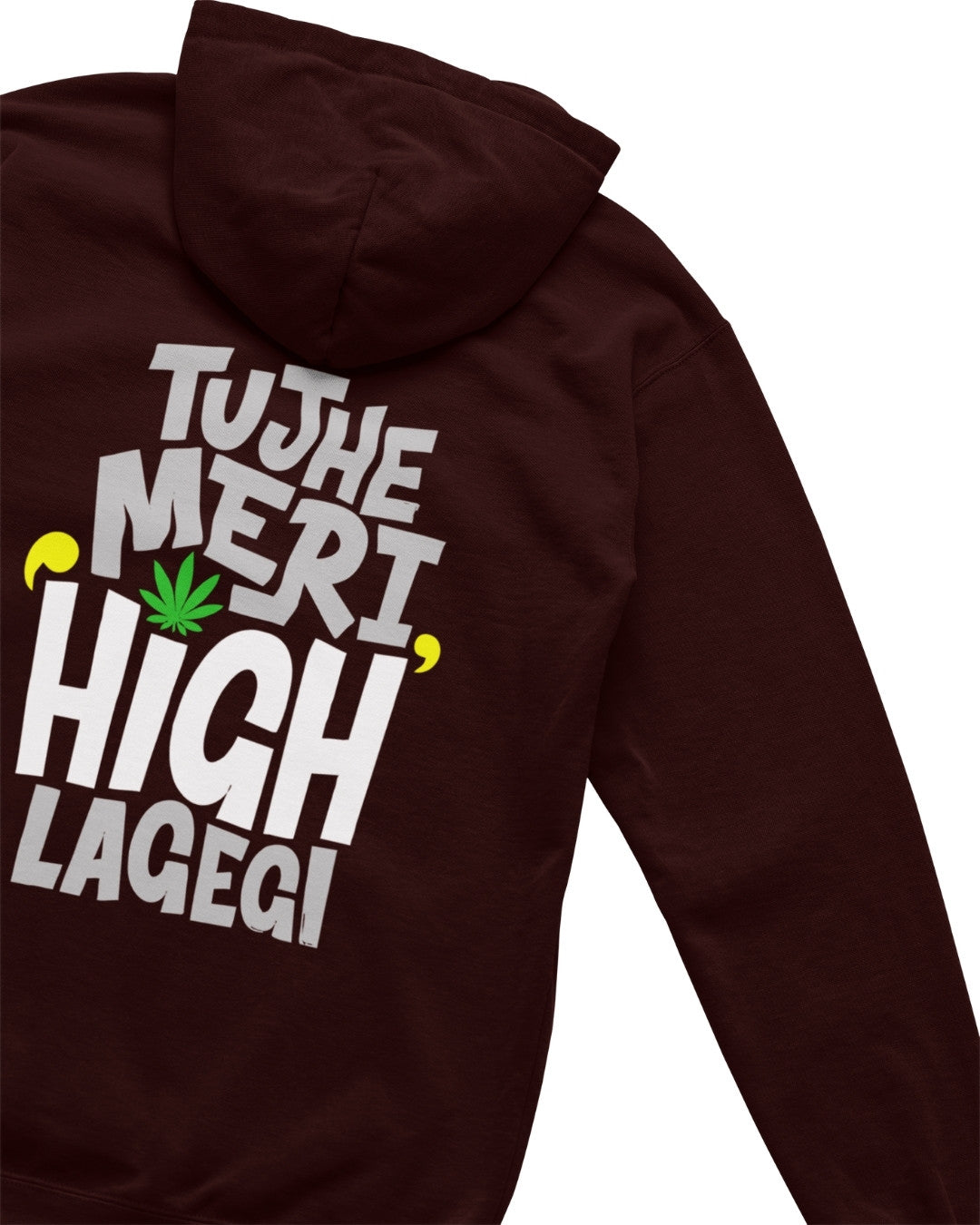High Men's Oversized Hoodie - -