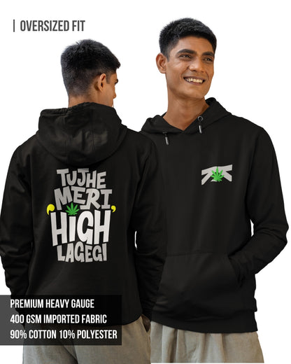 High Men's Oversized Hoodie Black / 3XL- Black / 3XL- 1489.00