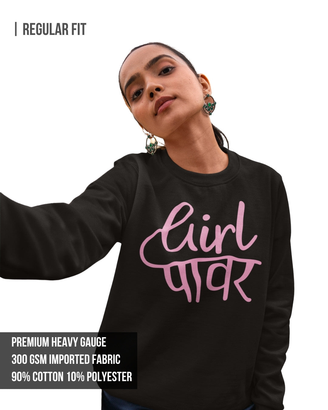 Girl Power Women's Sweatshirt Black / 3XL- Black / 3XL- 899.00