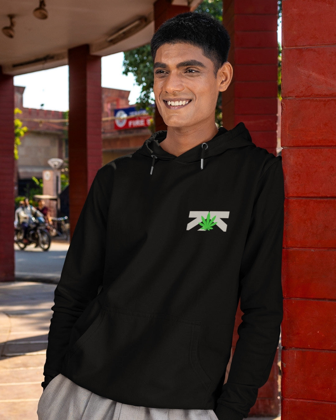 High Men's Oversized Hoodie - -