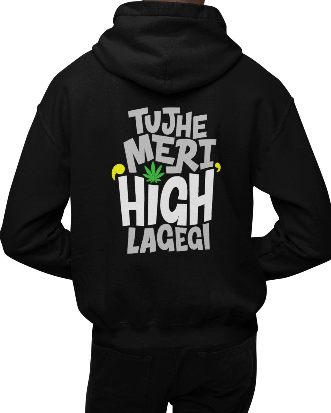 High Men's Oversized Hoodie - -