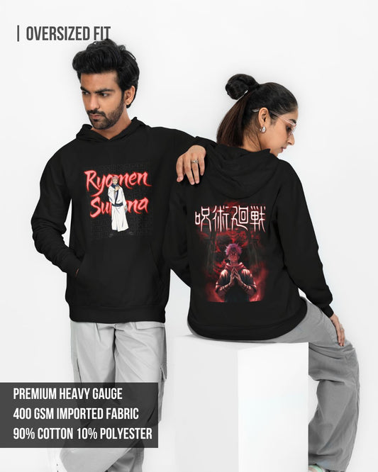 Ryomen Sukuna | Jujutsu Kaisen Unisex Oversized Hoodie - -