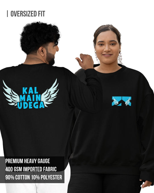 Kal Main Udega Unisex Oversized Sweatshirt Black / 3XL- Black / 3XL- 1289.00