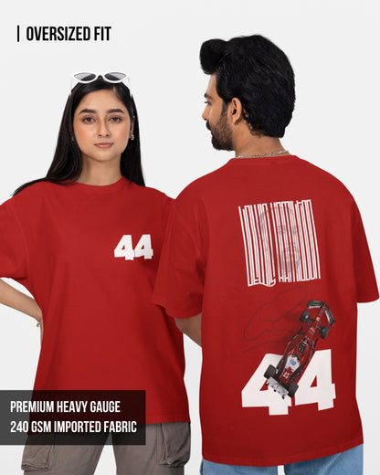 F1 Hamilton Unisex Oversized T-Shirt Red / XXL- Red / XXL- 999.00