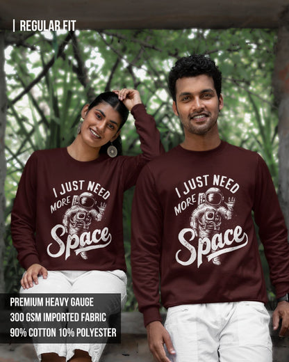Space Unisex Sweatshirt Maroon / 3XL- Maroon / 3XL- 899.00