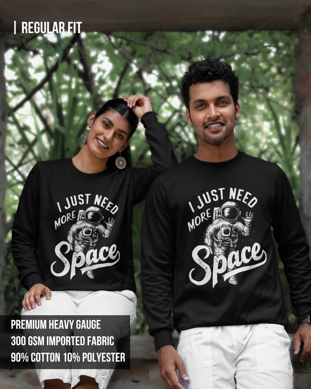 Space Unisex Sweatshirt Black / 3XL- Black / 3XL- 899.00