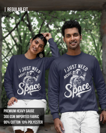 Space Unisex Sweatshirt Navy Blue / 3XL- Navy Blue / 3XL- 899.00