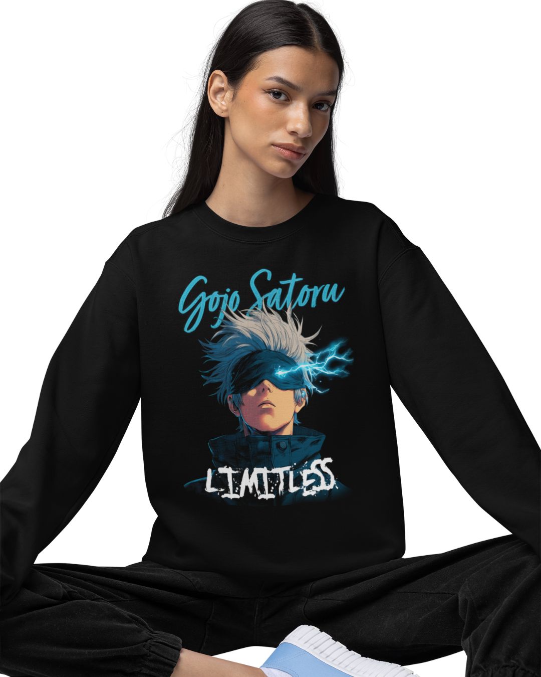 Gojo Satoru | Jujutsu Kaisen Unisex Oversized Sweatshirt - -