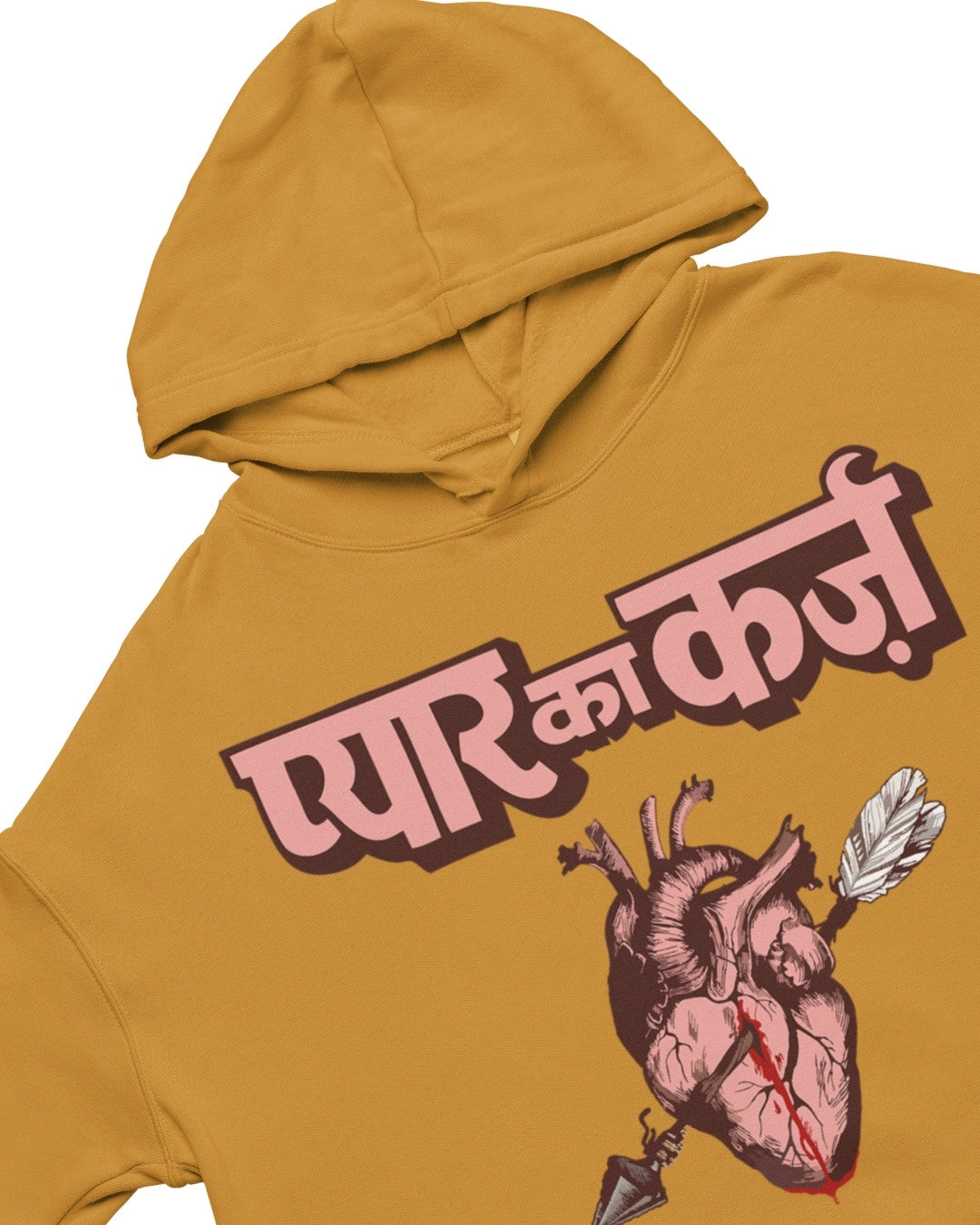 Pyar Ka Karz Crop Hoodie - -
