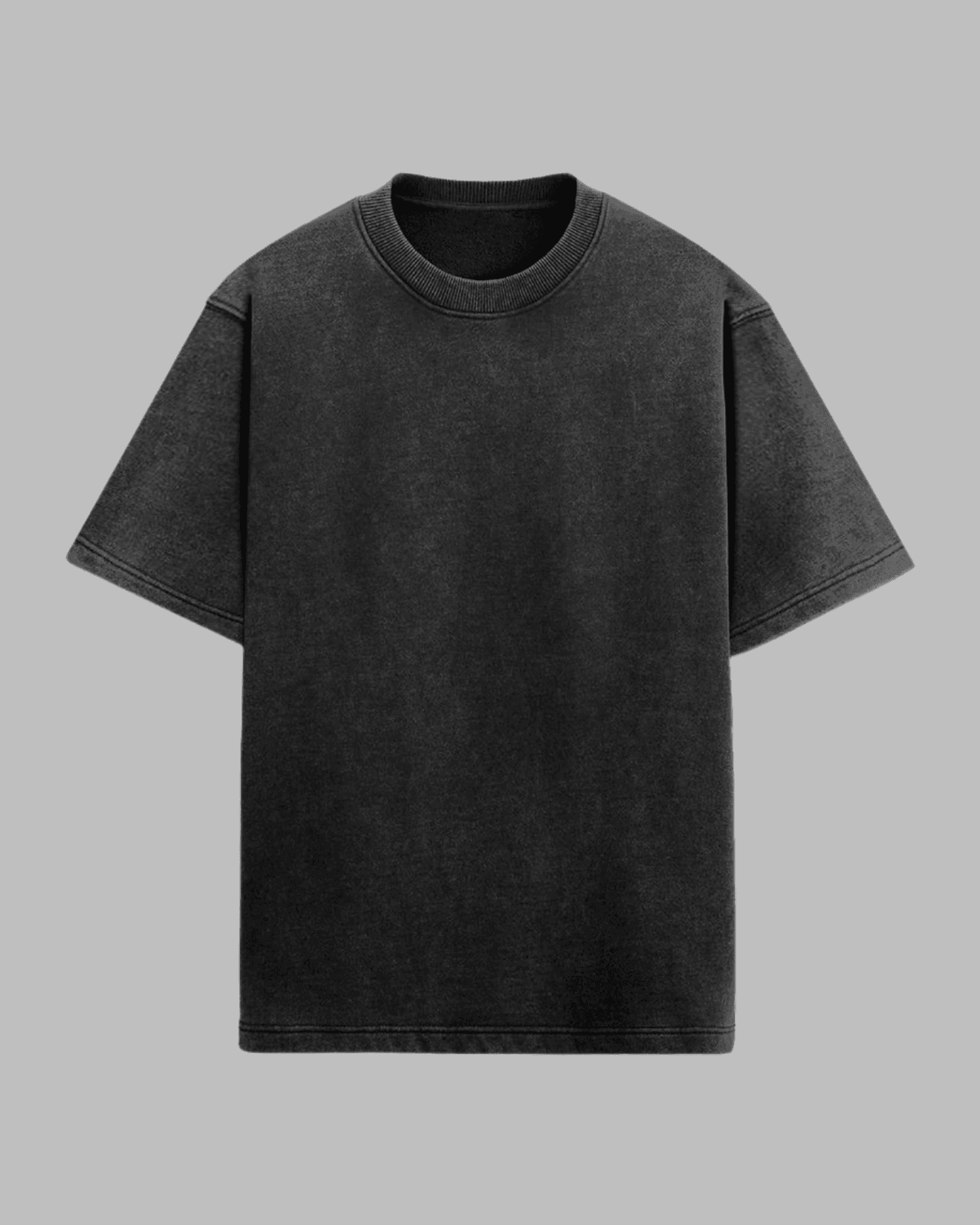 Acid Wash Unisex Oversized Tshirt - zenrobe- Black-XXL- 699.00