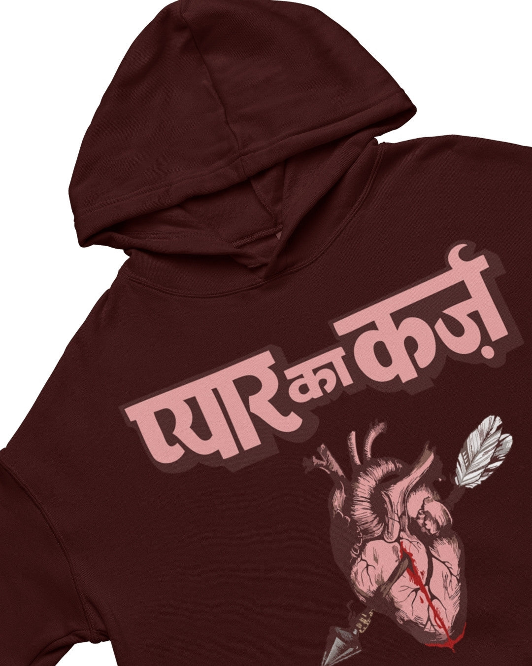 Pyar Ka Karz Crop Hoodie - -