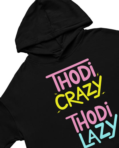 Lazy Crop Hoodie - -