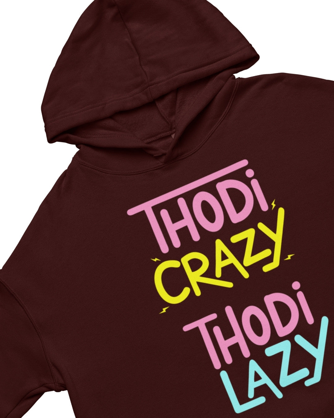 Lazy Crop Hoodie - -
