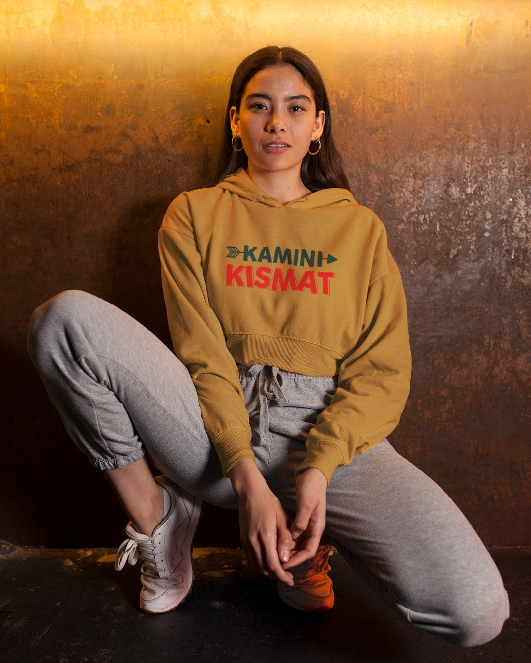 Kamini Kismat Crop Hoodie - -
