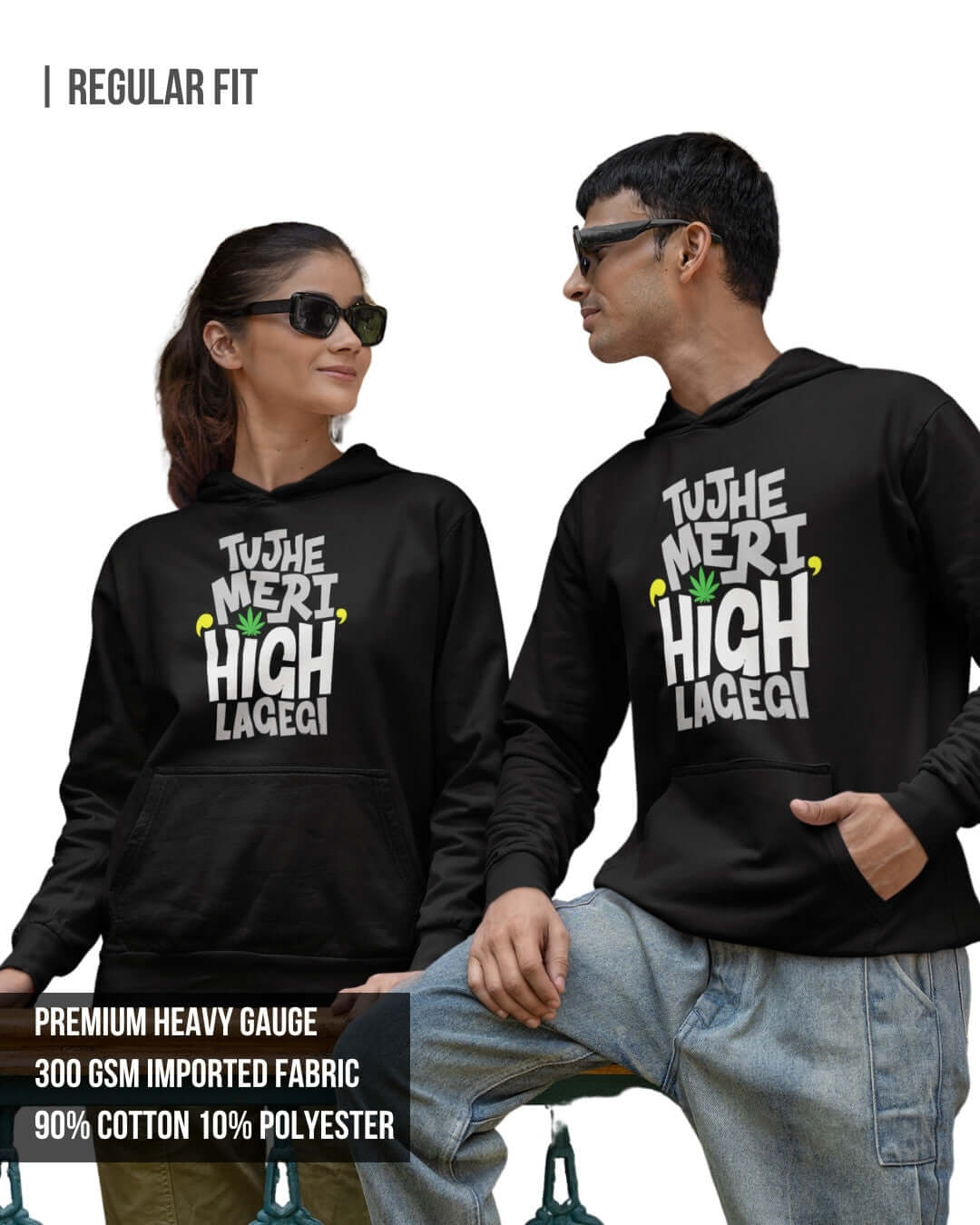 High Unisex Hoodie Black / 3XL- Black / 3XL- 1029.00