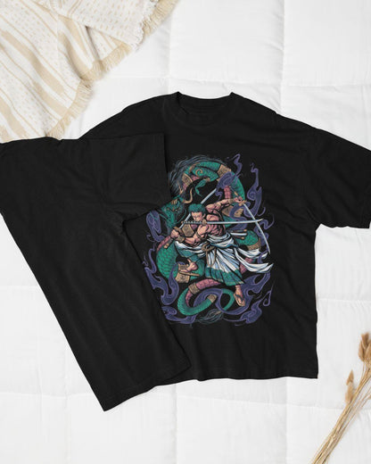 Three Swords Of Zoro Unisex Oversized T-Shirt - -