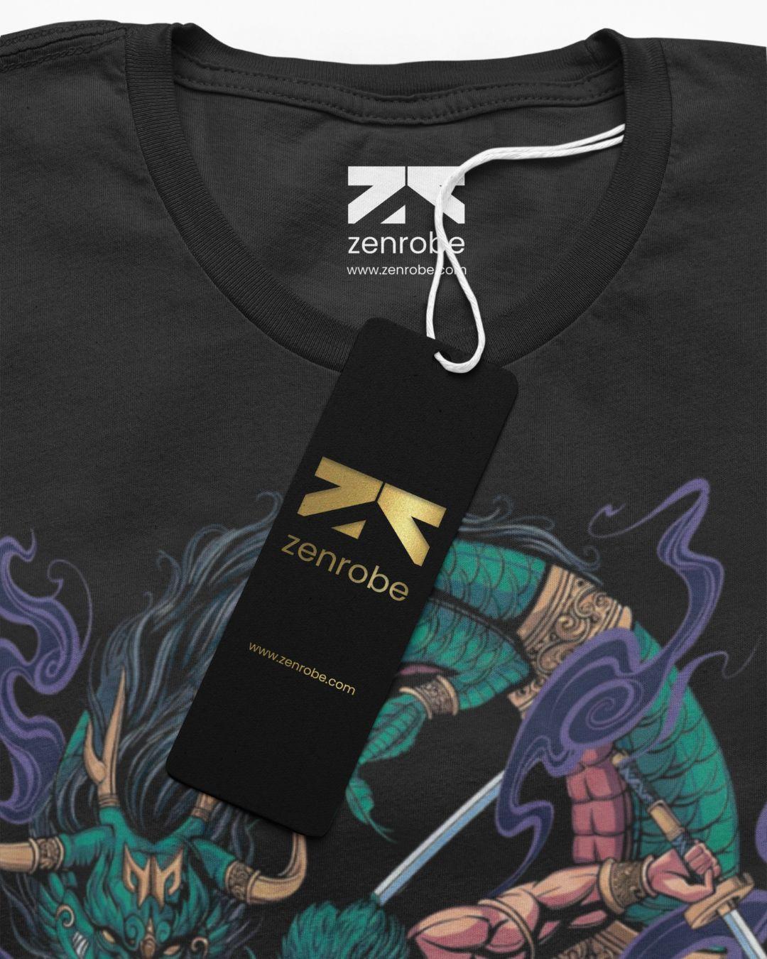 Three Swords Of Zoro Unisex Oversized T-Shirt - -