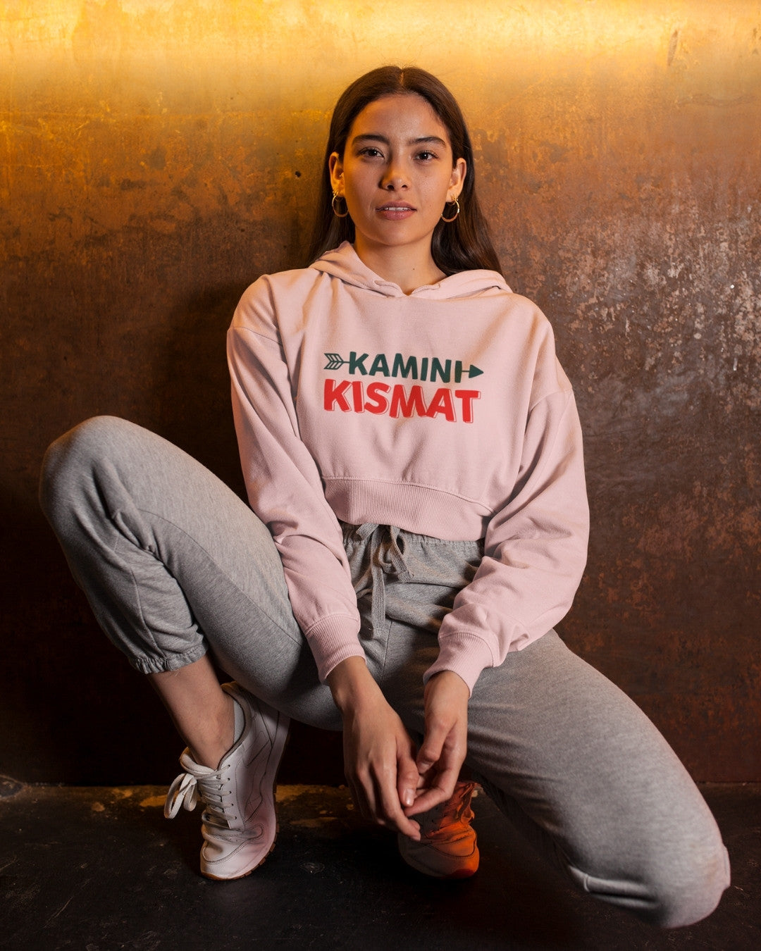 Kamini Kismat Crop Hoodie - -