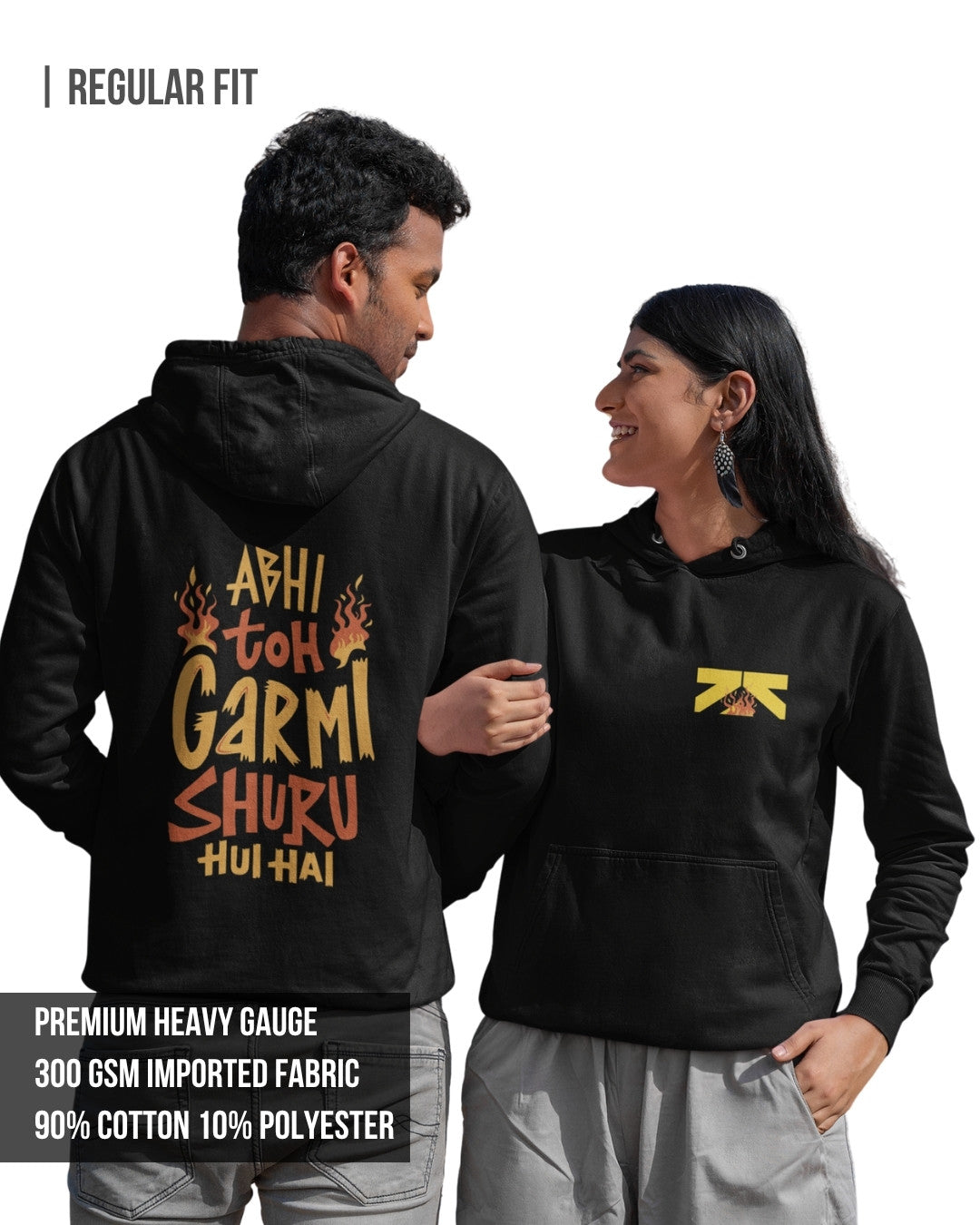 Garmi Unisex Hoodie Black / 3XL- Black / 3XL- 1029.00