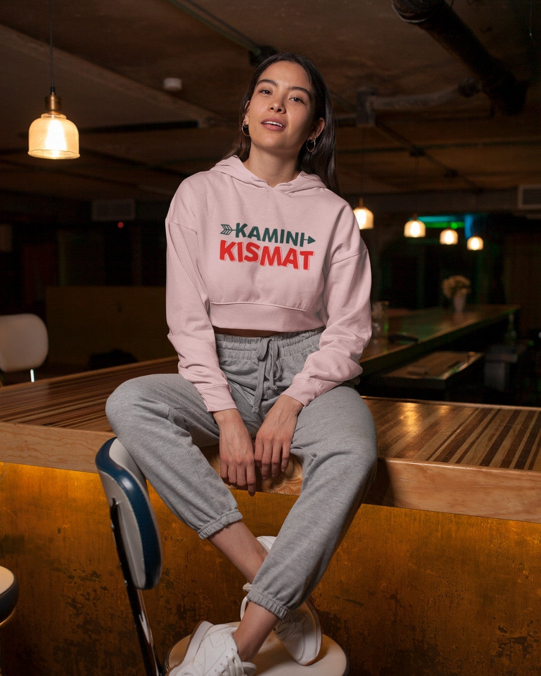Kamini Kismat Crop Hoodie - -