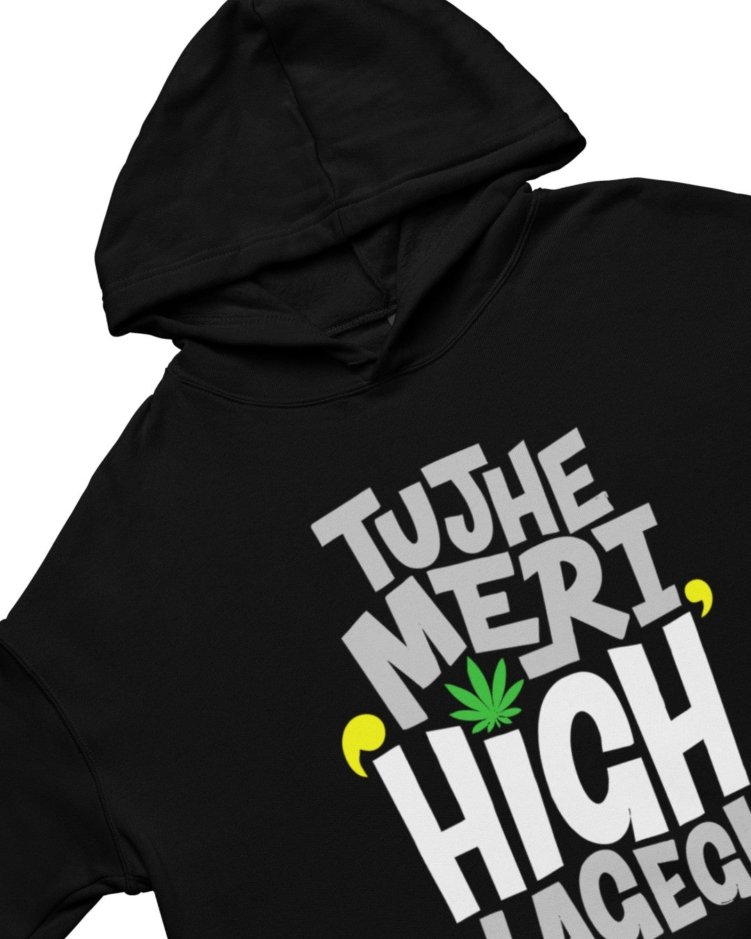 High Crop Hoodie - -