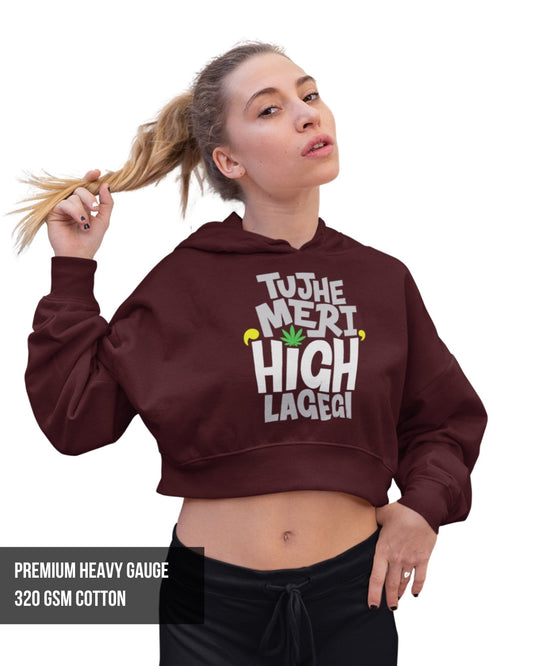 High Crop Hoodie Maroon / XXL- Maroon / XXL- 799.00