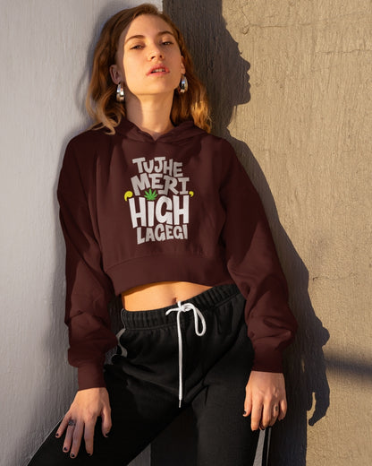 High Crop Hoodie - -