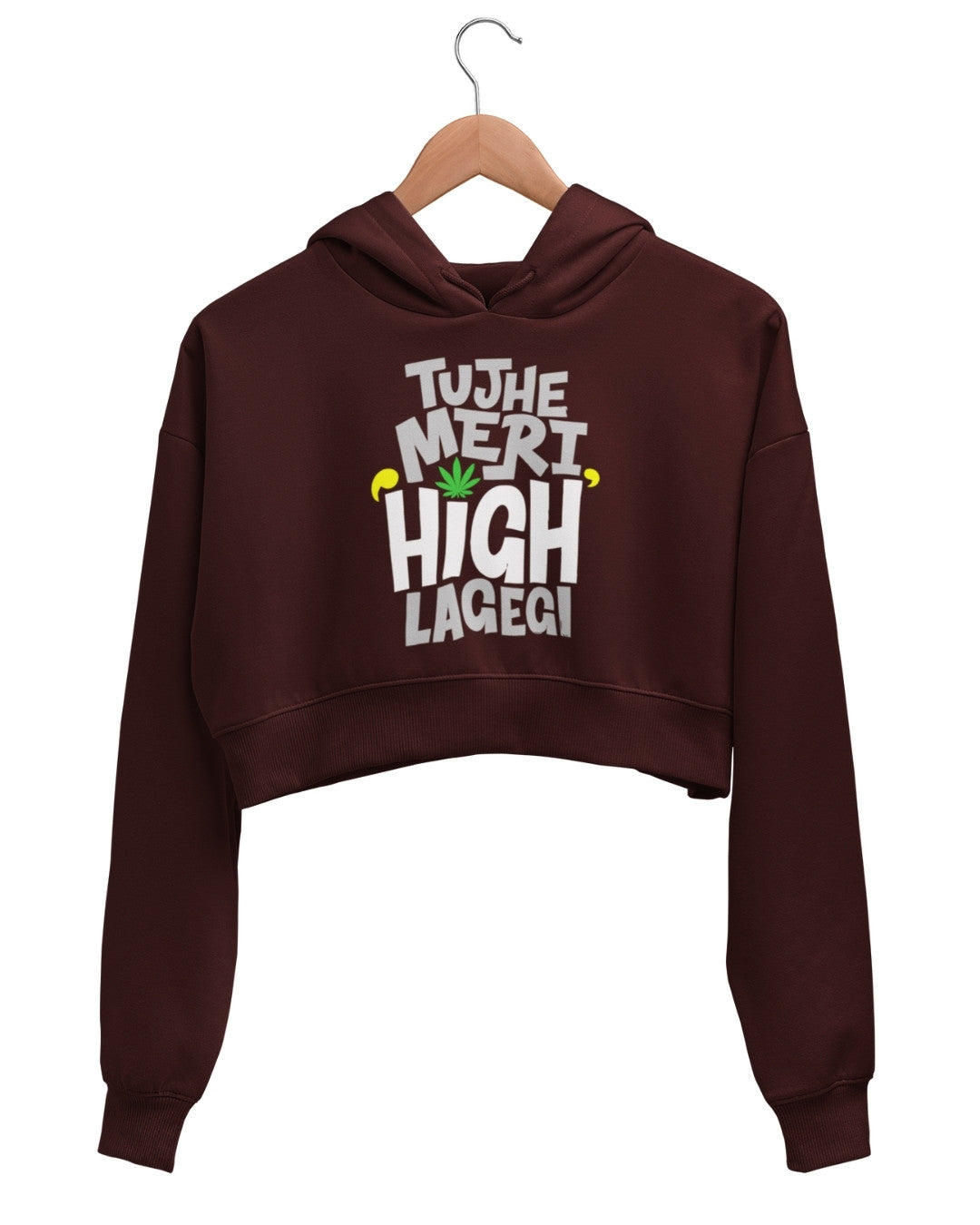 High Crop Hoodie - -