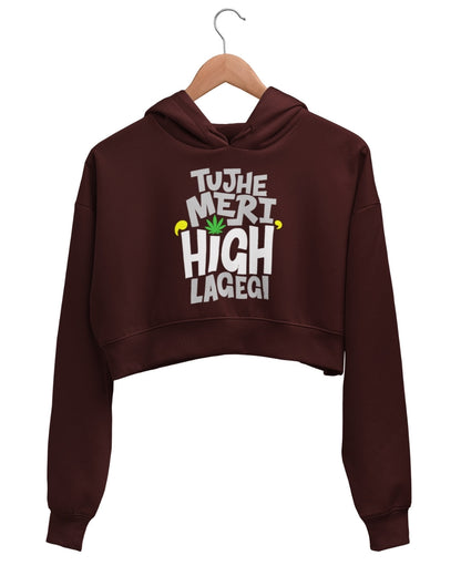 High Crop Hoodie - -