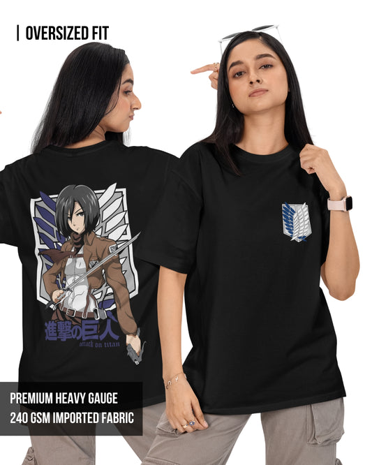 Mikasa | Attack On Titan Women's Oversized T-Shirt