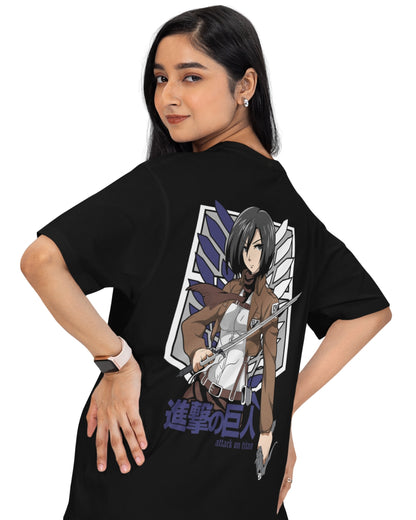 Mikasa | Attack On Titan Women's Oversized T-Shirt