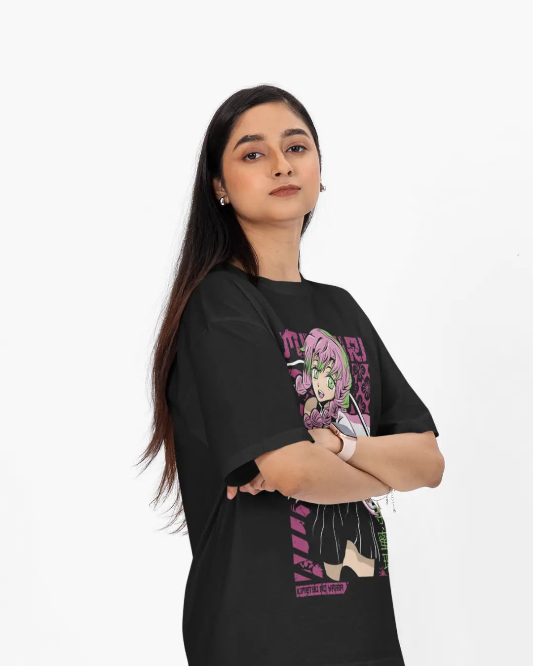Mitsuri Kanroji | Demon Slayer Women's Oversized T-Shirt - -
