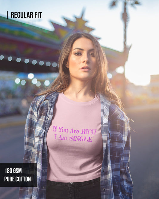 I Am Single Women's Crop Top