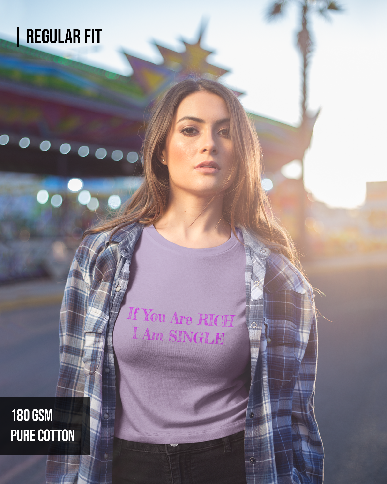 I Am Single Women's Crop Top Lavender / XXL- Lavender / XXL- 699.00