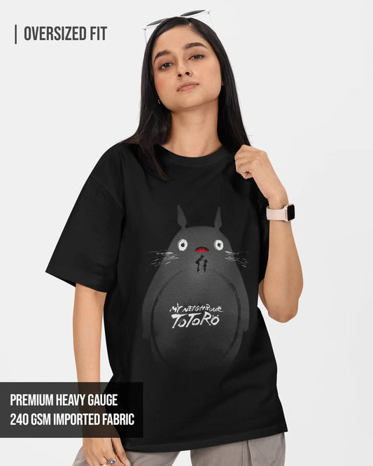 Totoro Sisterhood Women's Oversized T-Shirt