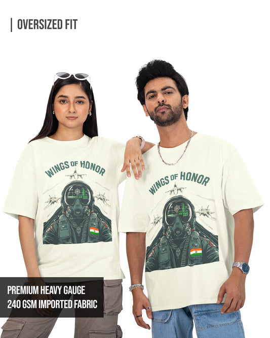 Wings of Honor Unisex Oversized T-Shirt
